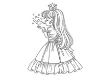 hercegns - Beautiful princess coloring book