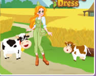 Caitlyn dress up farm hercegns HTML5 jtk