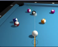3D billiard 8 ball pool hercegnõs HTML5 játék